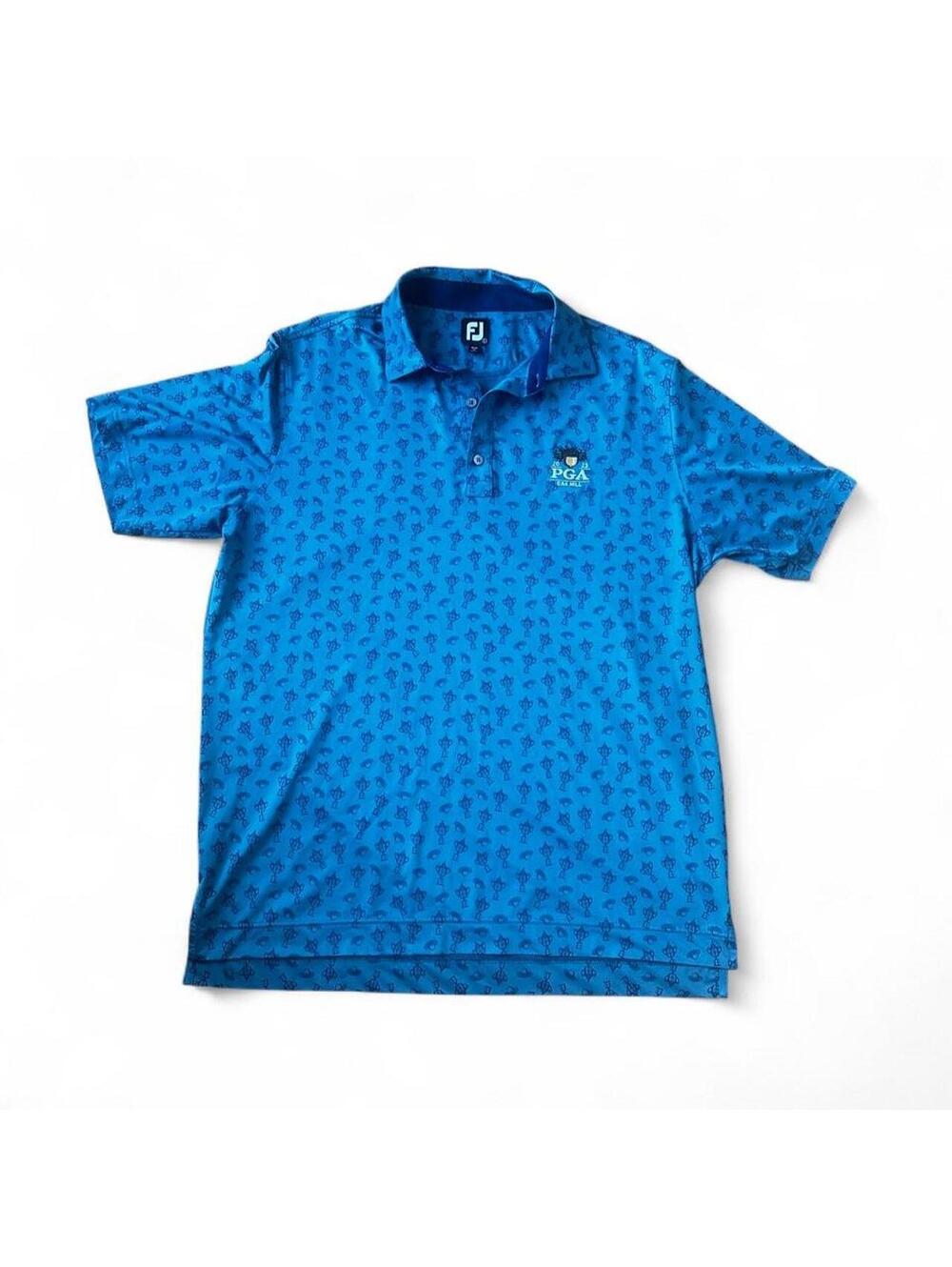 FootJoy 2023 PGA Championship Oak Hill Golf Polo Men’s Large Trophy Print